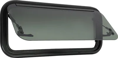 Image de Fenêtre coulissante, verre de sécurité, cadre en alliage d'aluminium, push700x300mm