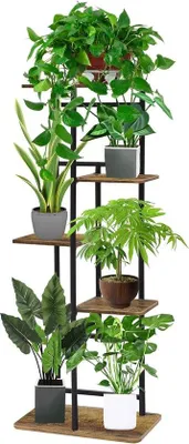 Produktbild von Famanu Pflanzenregal 5 Etagen - Schwarz