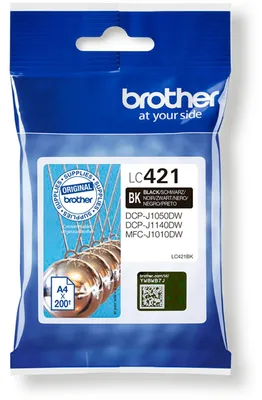 Produktbild von Brother LC421BK Druckerpatrone 1 Stück(e) Original Schwarz