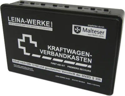 Immagine prodotto di LEINA-WERKE REF 10002 Cassetta di pronto soccorso auto standard DIN 13164 nero