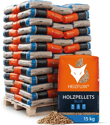 Produktbild von Heizfuxx Holzpellets Blue 15kg x 65 Sack 975kg Palette