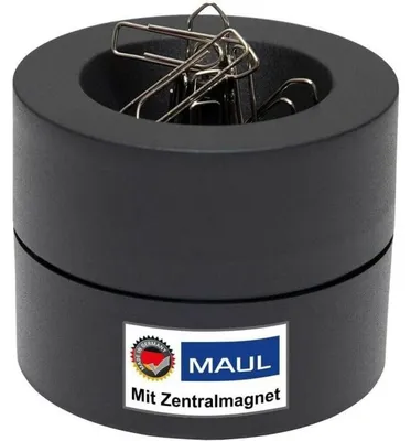Produktbild von MAUL Klammernspender MAULpro Kunststoff Stahl Metall 7.3 x 7.3 x 6 cm schwarz