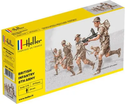 Obrázok produktu pre Heller Britská pechota 8. armáda 1:72