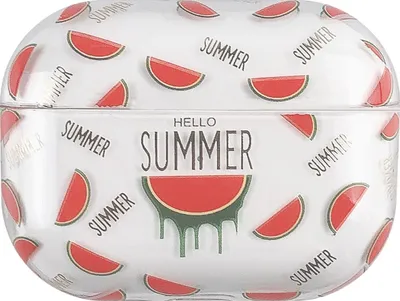 Produktbild von Mobigear Design Apple AirPods Pro 2 Hardcase Hülle - Watermelon