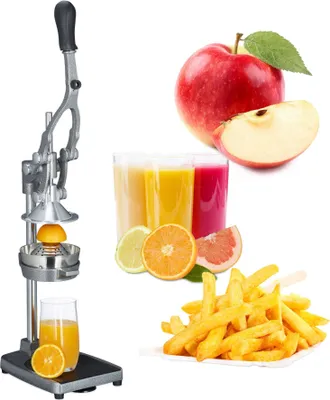 Produktbild von relaxdays Odšťavňovač manuál s nástavcem na krájení