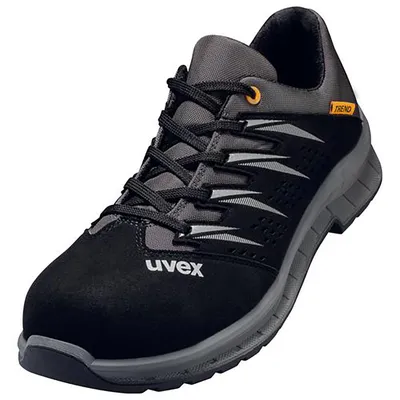 Produktbild von uvex 2 trend Halbschuhe S1 schwarz, grau Weite 12 Gr. 45