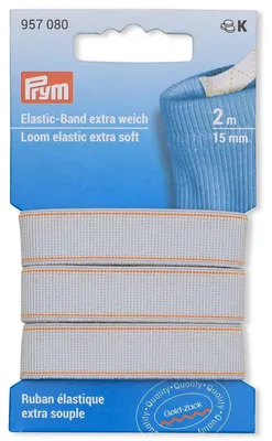 Produktbild von Prym Elastic-Band 957080 extra weich 15 mm weiß 2 m  