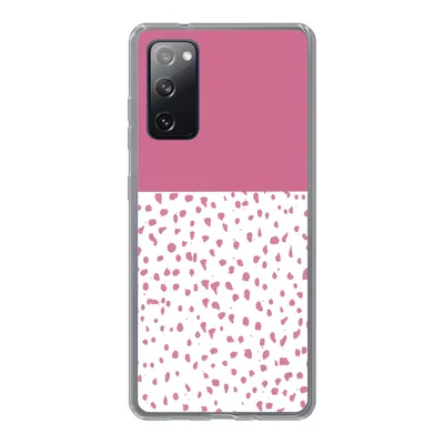 Produktbild von MuchoWow® Handyhülle Schutzhülle Hülle für Samsung Galaxy S20 FE Punkte - Rosa - Muster Silikon Softcase Handy Hülle - Abdeckung