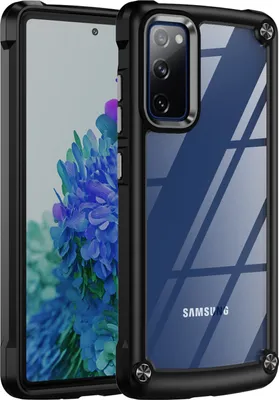 Image de Étui Samsung S20 FE, étui hybride transparent en PC TPU et antichoc pour Samsung Galaxy S20 FE/S20 FE 5G/S20 FE 2022 noir