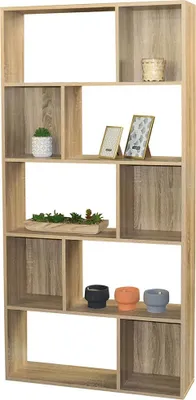 Produktbild von Meublorama FD-400105*1C/28KG, MDF-Platten, Braun, 4 Regale, 230 mm, 830 mm, 1730 mm
