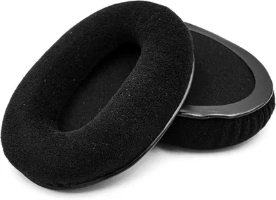 Immagine prodotto di Cuscini di ricambio per cuffie - Cuscinetti in spugna - Per cuffie - Morbidi in velluto - 10,5 x 8,7 cm - Neri