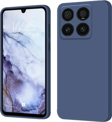 Produktbild von Hülle für Xiaomi 14 Pro Case Cover Bumper Silikon Softgrip Schutzhülle Farbe: Lavendelblau