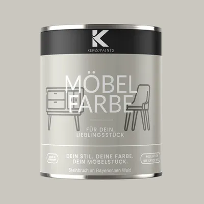 Produktbild von Kenzopaints 750ml Möbelfarbe Möbellack - Steinbruch im Bayerischen Wald