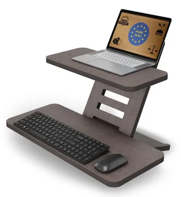 Produktbild von Höhenverstellbarer Laptopständer - Holz Schreibtischständer