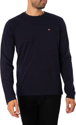Produktbild von Napapijri Salis Langarm-T-Shirt, Blau S