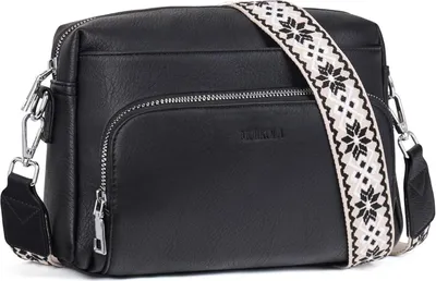 Produktbild von Umhängetasche Damen Crossbody Bag Klein Kunstleder Verstellbarer Schultergurt