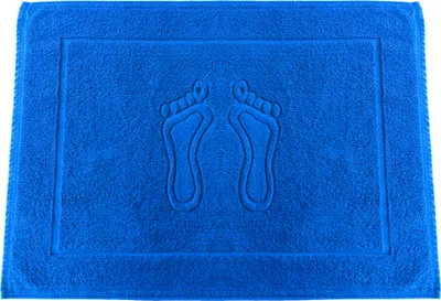 Produktbild von 650 g/m² Premium Gewicht Badematte nr 20 blau Badvorleger 100% Baumwolle Duschvorlage