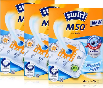 Produktbild von 3 x Swirl  M 50 AirSpace Staubsaugerbeutel Staubbeutel Microvlies