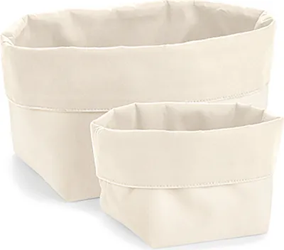 Two canvas organizers of different sizes are shown against a white background.