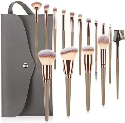 Obrázok produktu pre Súprava štetcov na make-up 15-dielna, syntetické štetiny, na tvár