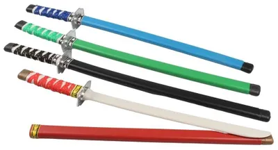 Produktbild von 4 Stück Kinder Samurai Schwert aus Kunststoff - ca. 60 cm