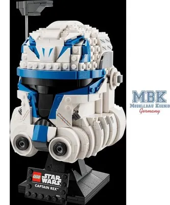 Productafbeelding van LEGO 75349 Star Wars Captain Rex Helm Set, een model uit The Clone Wars, een verzamelobject voor volwassenen, uit de serie van 2023, een aandenken en een cadeau-idee