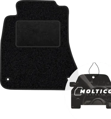 Produktbild von moto-MOLTICO Fahrer Fußmatte Auto Velours Fahrerseite Autoteppiche Schwarz Fahrermatte 1-teilig passend für Lexus IS 250 2005-2013