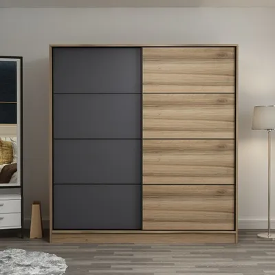 Immagine prodotto di Skye Decor, Kale - 3172, armadio, Dore, 100 % PANNELLI DI PARTICELLE RIVESTITI IN MELAMMINA, 180 x 60 x 190 cm