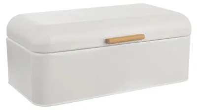 Obrázok produktu pre Krabica na chlieb – na skladovanie chleba – kov – 42 x 24 x 16,5 cm – biela