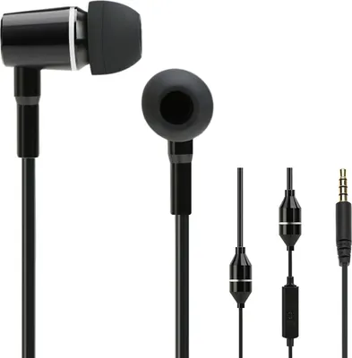 Obrázek produktu pro FC12 stereofonní hudební sluchátka, 3,5 mm sluchátka do uší/bez potlačení vyzařovaného hluku/drátové ovládání s mikrofonem, černá