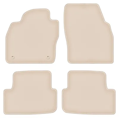 Produktbild von DURBAN Beige Velours-Fußmatten-Set für Seat Ibiza V Schrägheck (2017-)