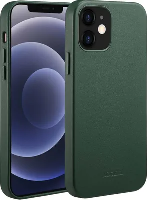 Zdjęcie produktu dla Accezz MagSafe Leather Backcover voor de Apple iPhone 12 (Pro) - Cedar Green