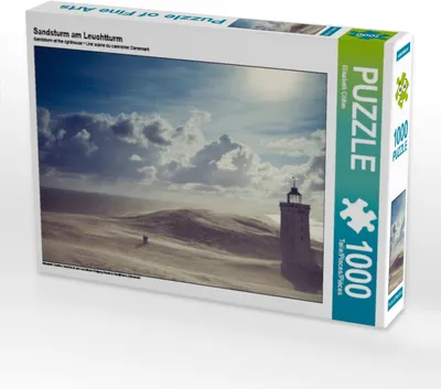 Produktbild von Calvendo Sandsturm am Leuchtturm 1000 Teile Puzzle quer 640x480mm, Cölfen Elisabeth; 7388893