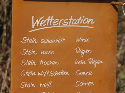 Produktbild von Edelrost Wetterstation zum Hängen