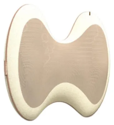 Immagine prodotto di INF Cuscino massaggiante lombare H scamosciato 30.5x29x12cm per casa e auto