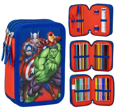 Obrázok produktu pre Kozmetická taška/púzdro s motívom Marvel Avengers (trojité)