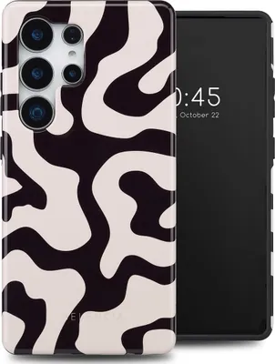 Produktbild von Selencia Vivid Back Cover Samsung Galaxy S25 Ultra - Art Wave Black