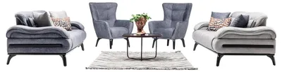 Obrázek produktu pro Sofa Set Wohnzimmergarnitur Garnitur Polstergruppe Couch Sofagarnitur 3+3+1+1