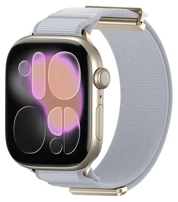 Produktbild von By Qubix Magnetische Nylonarmband - Hellgrau - Geeignet für Apple Watch 38 mm / 40 mm / 41 mm / 42 mm