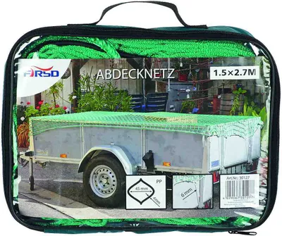 Produktbild von Ladungssicherungsnetz Anhängernetz Anhänger Netz Abdecknetz Hängernetz 1,5x2,7m