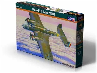 Produktbild von Mistercraft D-09 - 1:72 PZL P-37 VVS & FARR - Neu