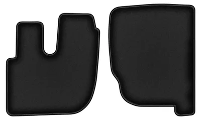 Image de Tapis avant en moquette pour Renault Premium 1997-2014 (utilitaire) – 2 pièces, noirs, sur mesure – Wielganizator DURBAN