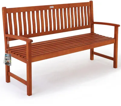 Produktbild von Gartenbank aus Eukalyptusholz, 152 x 55 x 90 cm,
