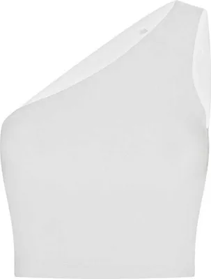 Image de SF - Top sans manches Une épaule fre pour femme PC7707 (XS) (Blanc)