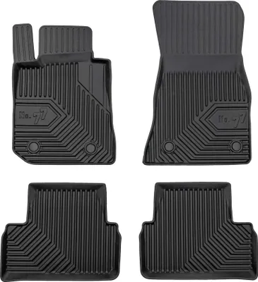 Produktbild von Fußmatten Gummimatten No.77 für BMW 4 Gran Coupe G26 2021-2026 TPE Schwarz 4tlg