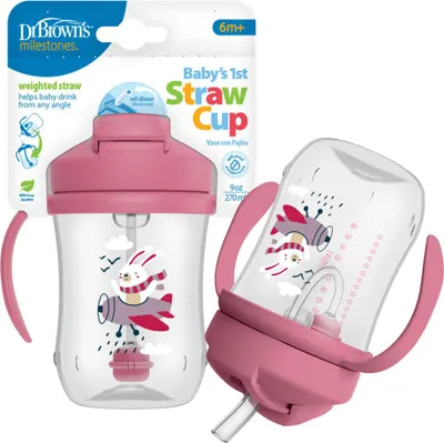 Zdjęcie produktu dla Tc91011 Kubek Pierwsza Słomka 270 Ml Różowy Królik 6+