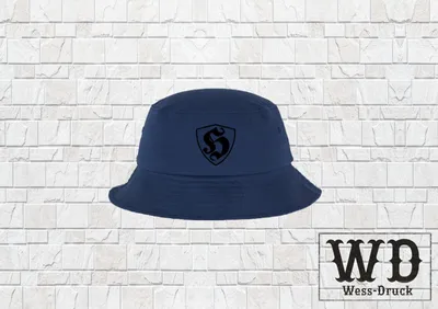 Produktbild von Hooligan Fischerhut mit Stick 3. Halbzeit Szene Mütze Kappe Capy Fussball Navy Schwarz