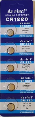 Produktbild von 5 x 3V Lithium Batterie CR 1220 Knopfzelle CR1220