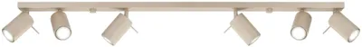 Obrázok produktu pre Stropné svietidlo RING 6L, farba taupe, 6xGU10, 10 W, oceľ, 16 x 6 x 118 cm, Sollux Lighting
