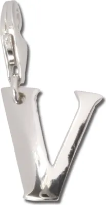 Image de SilberDream Charm bracelet bijoux pendentif lettre V 925 argent véritable FC70V